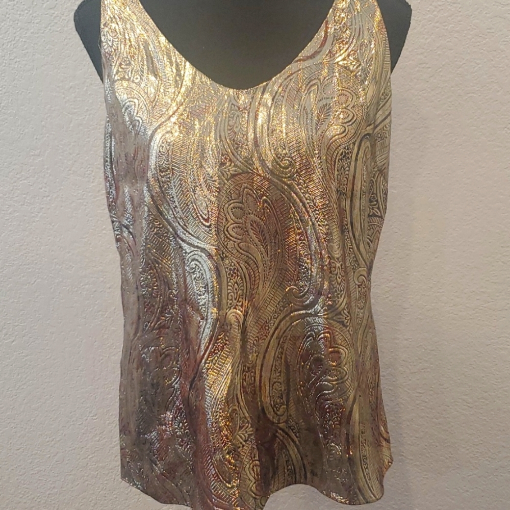 NWT J Crew Cate metallic Cami